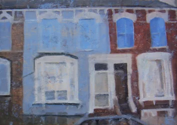 Un lugar para vivir 14, 2011 (óleo sobre contrachapado)