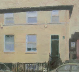 Un lugar para vivir 1, 2010 (óleo sobre contrachapado)