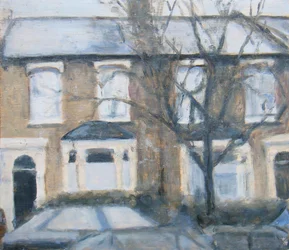 Un lugar para vivir 22, 2012 (óleo sobre contrachapado)