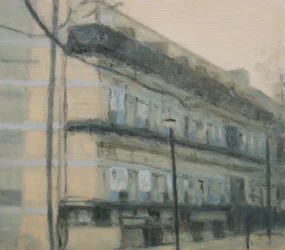 Un lugar para vivir 27, 2012 (óleo sobre contrachapado)