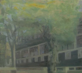 Un lugar para vivir 3, 2010 (óleo sobre contrachapado)