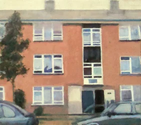 Un lugar para vivir 47, 2012 (óleo sobre contrachapado)