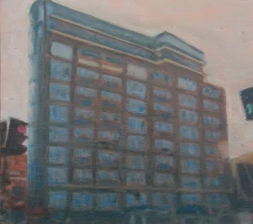 Un lugar para vivir 6, 2010 (óleo sobre contrachapado)