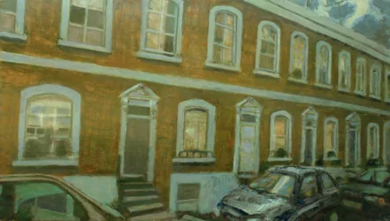 Un lugar para vivir L5, 2013 (óleo sobre contrachapado)