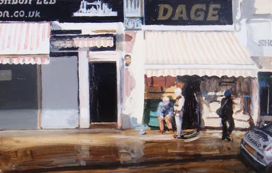 Acción por los mayores, 2010 (óleo sobre tabla)