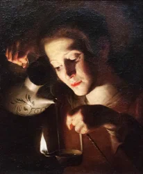 Muchacha con linterna (pintura)