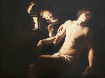 San Sebastián curado por Santa Irene (óleo sobre lienzo)