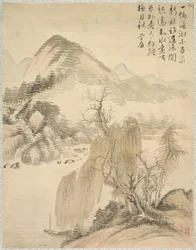 Sauce y cascada, 1847