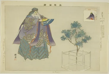 Domyoji, de la serie "Imágenes de No Performances (Nogaku Zue)"