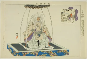 Hyoshitou, de la serie "Imágenes de actuaciones de No (Nogaku Zue)"