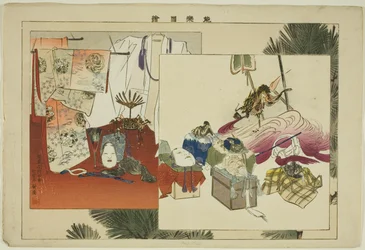 Propiedades, de la serie "Imágenes de actuaciones No (Nogaku Zue)"