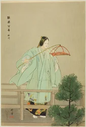 Sakuragawa, de la serie "Cien No Dramas (Nogaku hyakuban)"