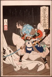 Soga no Gorō Tokimune retenido por Gosho no Gorōmaru