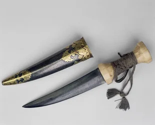 Gran daga y vaina, posiblemente perteneciente a Haider Ali (1722-82) Sultán de Mysore