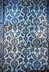Panel de azulejos otomanos