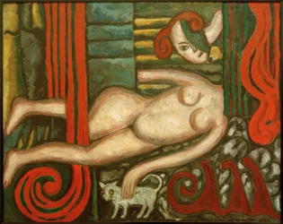 Desnudo con gato