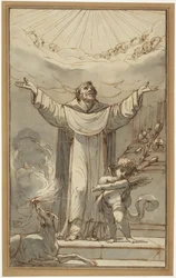 Santo Domingo en oración