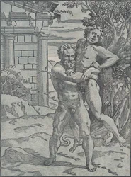 Hércules y Anteo, ca. 1517-18