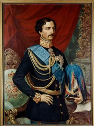 Carlos de Borbón Parma (1799 -1883), Duque de Parma - Carlos III de Borbón (1823 - 1854) Siglo XIX (óleo sobre lienzo)