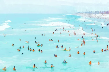 Un día en la playa de Turquoise