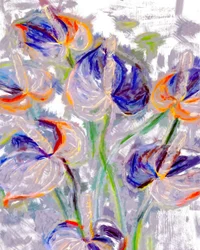 Flores abstractas llenas de colorido