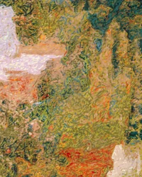 Paisaje de pinceladas vibrantes