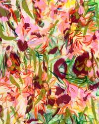 Abstracto floral vibrante