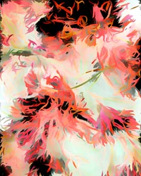 Abstracto floral vibrante