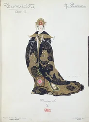 Diseño de vestuario para la ópera "Turandot" de Puccini
