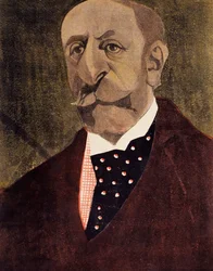 Retrato de Charles Camille Saint-Saens, compositor, pianista y organista francés