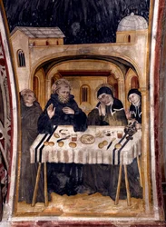 El último encuentro el 06/02/547 entre San Benito de Nursia y su hermana Santa Escolástica