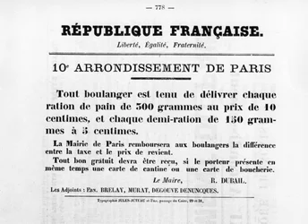 10º Distrito de París, de los carteles políticos franceses de la Comuna de París