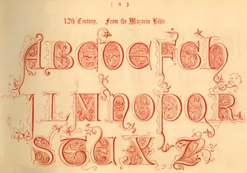 Siglo XII. De la Biblia Mazarin, 1862