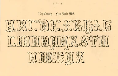 Siglo XIII. De manuscrito latino, 1862