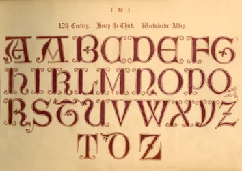 Siglo XIII. Enrique el Tercero. Abadía de Westminster, 1862