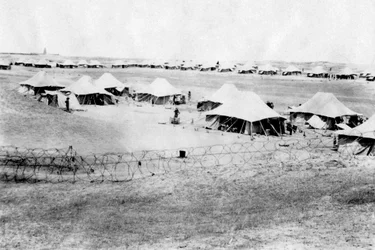 Campamento del 15º batallón RWR, Samarra, Mesopotamia, 1918