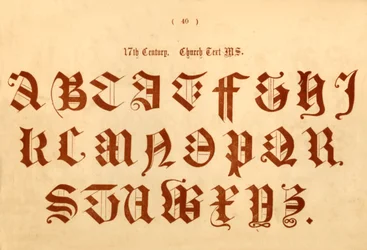Texto de la iglesia del siglo XVII, 1862