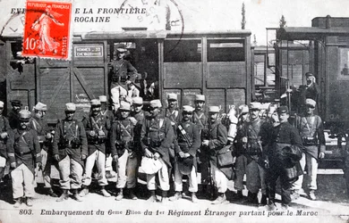 1er regimiento de la Legión Extranjera Francesa, Marruecos, 1911
