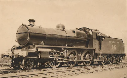 Locomotora de tráfico mixto No. A.847, principios del siglo XX