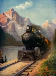 Un Expreso Transcontinental del Pacífico Canadiense, 1930