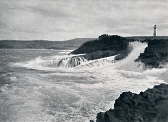 Una Vista Encantadora del Paisaje Costero Pintoresco de N.S.W., c. 1900
