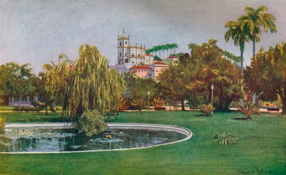 Un rincón de la Praça da Glória, 1914