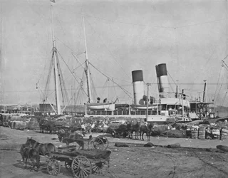 Un vapor de algodón en Nueva Orleans, siglo XIX