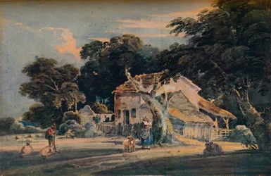 Una granja de Devonshire, c1798