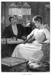 Una partida de ajedrez, c1900s-c1910s
