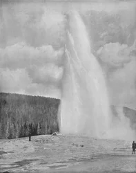 Un géiser en el Parque Yellowstone