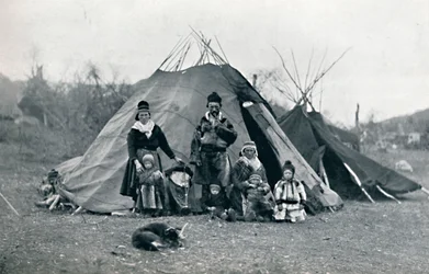 Campamento lapón, 1912