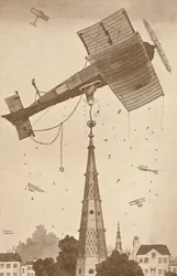 Un Loop-the-Looper en profunda reflexión rascándose la cabeza por un problema difícil, 1927