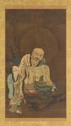 Un Luohan y un asistente, dinastía Ming, 1368-1644