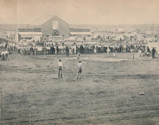 Una reunión masiva en Bulawayo, c1900